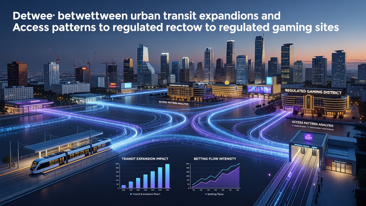 Aerial view of a city skyline with new transit lines connecting to gaming districts at dusk