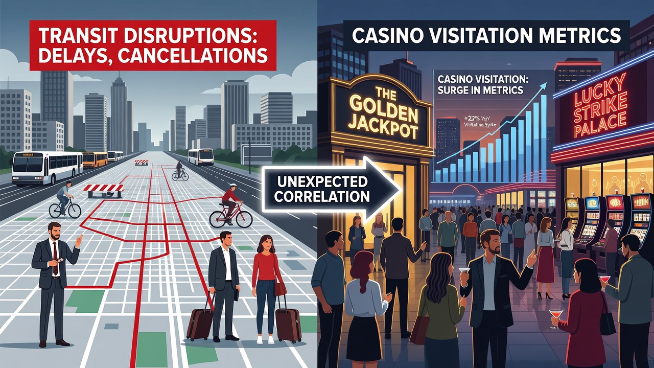 Transit disruptions affecting urban casino access in major cities during peak hours